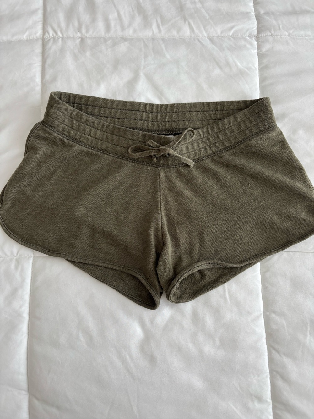 Motherhood Maternity Olive Green Drawstring Maternity Lounge Shorts
